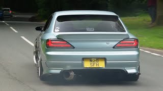 Supercars and modified cars leaving tuner fest at Oulton park [upl. by Vigor942]