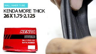 Kenda 26 175 x 2125 bike tire review thick wall inner tube made in Indonesia [upl. by Eiramanit424]