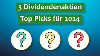 Top 3 günstige Dividendenaktien für das Jahr 2024 [upl. by Euqinwahs]