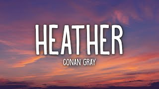 Conan Gray  Heather Lyrics [upl. by Akoek37]