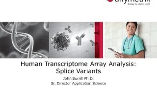 TAC Software Training  Human Transcriptome Array Analysis Splice Variants [upl. by Lyris]