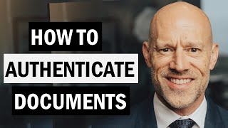 How to Authenticate Documents at Trial [upl. by Meece]