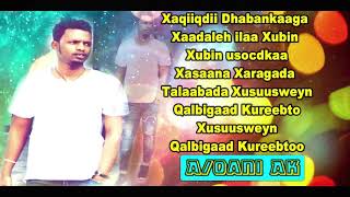 Hees Cusub Aqani Ak OoXaqiiqso Xubigayga Xaqiiqso Official Lyrics 2019 [upl. by Sucramd]