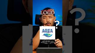 REDESIGN LOGO AQUA Senimanbocahlogo Logo Redesign Viral Trending shorts [upl. by Akimad]