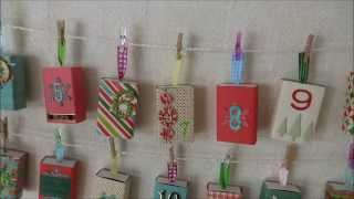 DIY Christmas Matchbox Advent Calendar [upl. by Nilesoy]