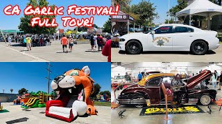 FULL TOUR 2023 CALIFORNIA GARLIC FESTIVAL IN STOCKTON CA  SAN JOAQUIN COUNTY FAIRGROUNDS [upl. by Boone]