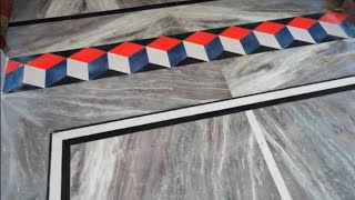 Fabulous Granite Floor design with abstract 3d border  Part 1 [upl. by Josee601]