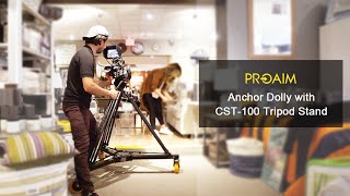 Proaim Anchor HeavyDuty Floor Camera Dolly for Studio  500kg1100lb Payload  100mm Tripod Stand [upl. by Faustus]