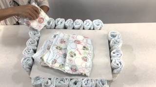 How to Make a Bassinet Diaper Cake [upl. by Akimal]