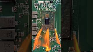 Intel Core i7 on fire asmr electronic repair oddlysatisfying shortvideo shorts satisfying [upl. by Sardse]