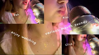 ASMR  Various mouth sounds✨ no talking [upl. by Walden336]