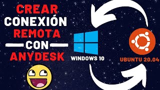 Cómo conectarme REMOTAMENTE desde UBUNTU a WINDOWS con anydesk🎬 [upl. by Sihtnyc386]