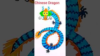 How to draw Chinese Dragon shorts chinesedragon [upl. by Omocaig]