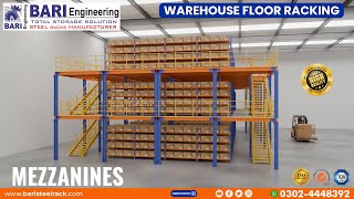 Mezzanine Floor System in Faisalabad  Heavy Duty Mezzanine Floor  Racks in Faisalabad  mezzanine [upl. by Dur]