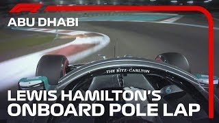 Lewis Hamiltons Onboard Pole Lap  2019 Abu Dhabi Grand Prix  Pirelli [upl. by Nilsoj510]