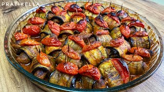 PATLICAN SARMA TARİFİ 💯 ENFES KÖFTELİ PATLICAN SARMA NASIL YAPILIR😋 [upl. by Ruenhs]