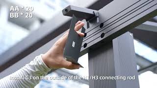 Romswi Hardtop Gazebo Installation video [upl. by Thgiwed]