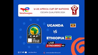 Uganda vs Ethiopia Live  U20 Africa Cup of Nations AFCON CECAFA Qualifiers 2024 [upl. by Anyaled]