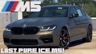 Walk Around and Overview 2023 BMW M5 Competition Last Pure ICE M5 in Alvite Grey [upl. by Harihs324]