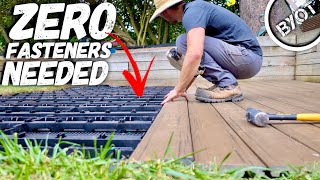 DIY Deck Patio With ZERO Fasteners Needed [upl. by Eicnahc252]