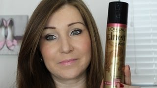 Anti Static Hairspray  LOreal Elnett So Sleek Review [upl. by Washburn]