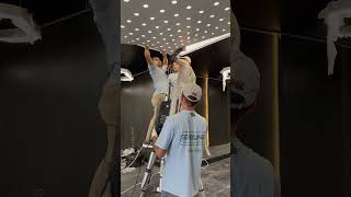 Stretch ceilings supply with installation in Dubai [upl. by Gnoh]