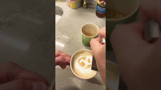 Breville espresso machine latte art 🌕coffee breville [upl. by Zendah]