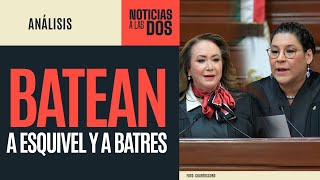 NoticiasALasDos ¬ Dan revés a Batres y Esquivel SCJN sí analizará la Reforma al Poder Judicial [upl. by Nyahs]