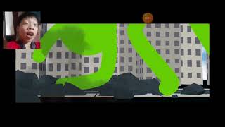 reaction to Super Orange Vs GreenZilla By Green StickFigure New Video Part 1 [upl. by Aliekahs367]