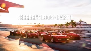 FERRARIS BIG 5 288 GTO vs F40 vs F50 vs Enzo vs LaFerrari  PART 1 [upl. by Codd]