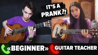 Professional GUITARIST Pretends to be a BEGINNER to Guitar Lessons PRANK 4 [upl. by Iadrahs]