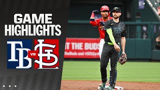 Rays vs Cardinals Game Highlights 8724  MLB Highlights [upl. by Llehcnom]