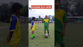 Straddle turn skills toturial 🥵✅ cr7shortstrandingviralsoccerskills skills japanskills 💯⚽✅ [upl. by Telimay76]