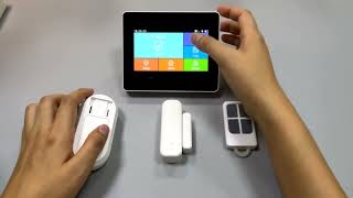 GSMWIFI Smart Home Alarm with Touch Screen [upl. by Luo]