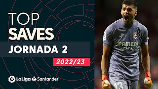 LaLiga TOP 5 Paradas Jornada 2 LaLiga Santander 20222023 [upl. by Solly]