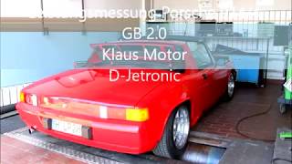 Porsche 914 Leistungsmessung 20 GB Klaus Motor Porsche 914 Dyno [upl. by Aicenod937]