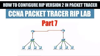 37 Configure verify and troubleshoot RIPv2 for IPv4  CCNA Packet Tracer part 7 [upl. by Odette665]