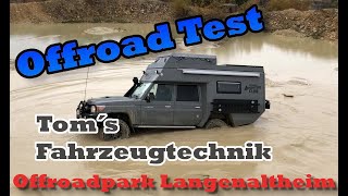 Wir testen unsere Land Cruiser von Toms Fahrzeugtechnik im Offroadpark Langenaltheim  4x4 Camper [upl. by Ainosal]