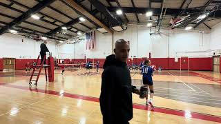 Herricks vs Syosset 7th grade girl volleyball November 26 1st set [upl. by Donnenfeld341]