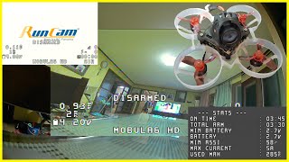 1S HD recording FPV drone Mobula6 HD flight time Original setting Indoor flight Virgin light [upl. by Airetnohs]