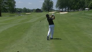 Brian Harmans excellent approach yields eagle on No 2 at John Deere [upl. by Cianca41]