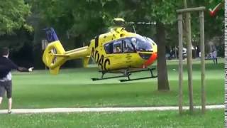 Rettungshubschrauber Christoph 8 DHOFF Tragischer Zwischenfall beim BG Tunier in Hagen auf Emst [upl. by Lehcir645]