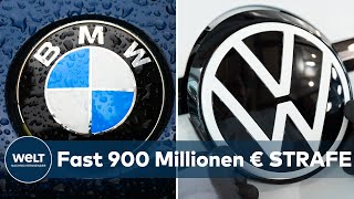 Kartellverdacht der EU VW amp BMW müssen 875 Millionen Euro Strafe wegen Absprache zahlen [upl. by Ettennod]