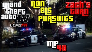 GTA IV LCPDFR MP 40  nonELS Pursuits Zachs Turn [upl. by Liahkim560]