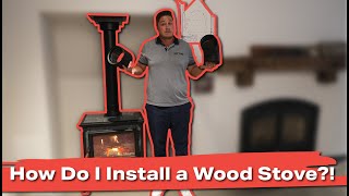 Can a wood stove be installed anywhere  My Tips For A Wood Burning Install [upl. by Sowell]