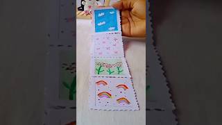 Diy journal supplies 🍃🐛 how to make journal supplies at home 🦋 postage stamp 🌈 [upl. by Aoniak207]