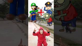 Luigi  Police And Zombie  Cartoon animation [upl. by Sheline]