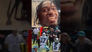 the best first celly 🐎😂 xavierlegette carolina panthers nfl [upl. by Toddy]