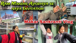 Finally Ram Mandir Ayodhya ka Invitation aaa gya  Makar Sankranti  MG155 [upl. by Yendirb]