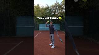 Let’s have some fun training against a tennis wall 🎾 tennis tennisfun [upl. by Edin]